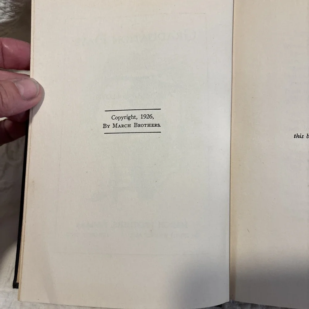 1926 Graduation Days by Ann Gladys Lloyd March Brothers Seniors Preparation